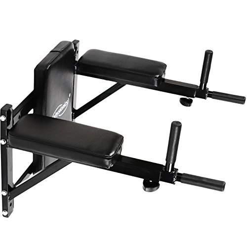 Produktbild: Dip-Station zur Wandmontage von Physionics - 4 rutschfeste Haltegriffe, verstellbar, gepolstert