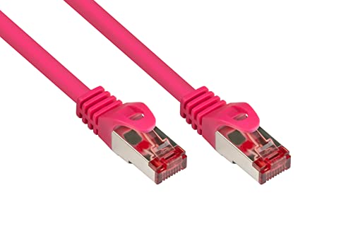 netzwerkkabel 0,25m cat 6 ethernet good connections lan magenta