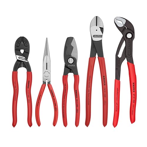 Produktbild: KNIPEX Zangen-Set 5-teilig 9K 00 80 108 US Tools 87 01 250 95 11 200 26 11 200 74 01 250 71 31 200