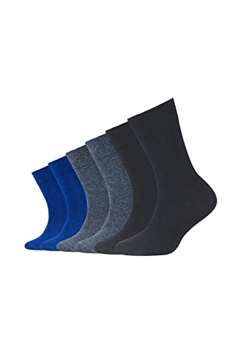 camano unisex socken 9300 mehrfarbig blau 6er pack gr. 19-22