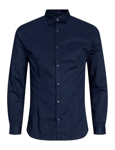 JACK & JONES Herren Hemd JJPRPARMA Slim Fit Navy Blau Schwarz XS-XXL