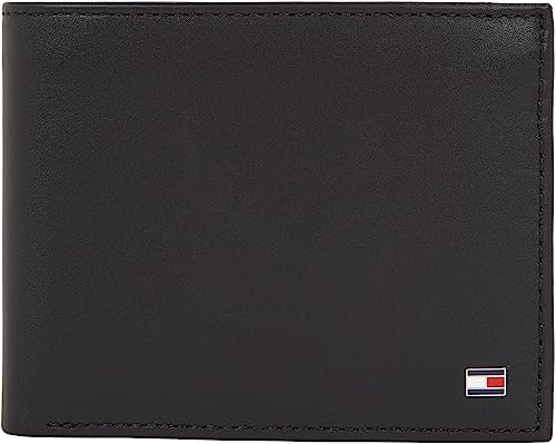 tommy hilfiger geldbörse herren trifold schwarz, os