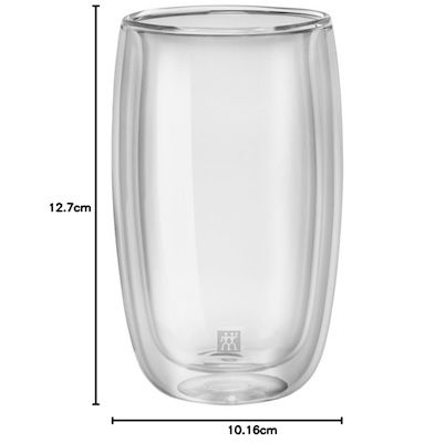zwilling sorrento 2x 350ml latte-macchiato-gläser doppelwandig, 17,95