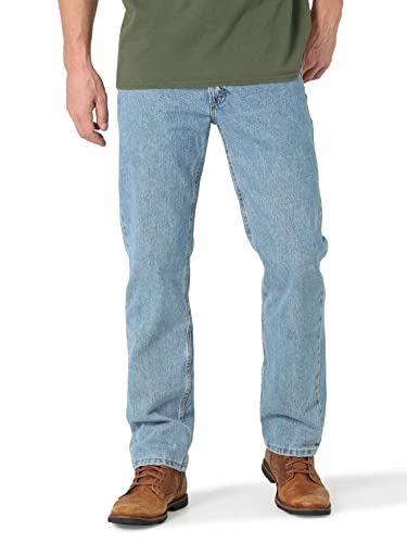wrangler authentics herren jeans 5-pocket baumwolle normale passform light stonewash 36W/29L