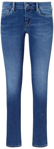 pepe jeans damen skinny jeans soho blau denim 28w 30l
