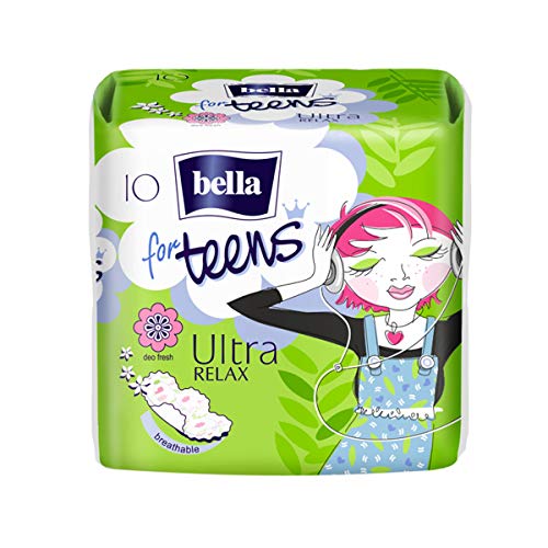 Produktbild: ultradünne binden für teenager mit flügeln, bella for teens, 6er pack, dermatest excellent