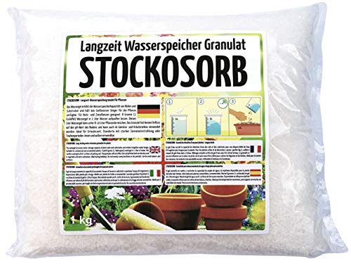 stockosorb wasserspeicher granulat 1 kg für 1200 l blumenerde