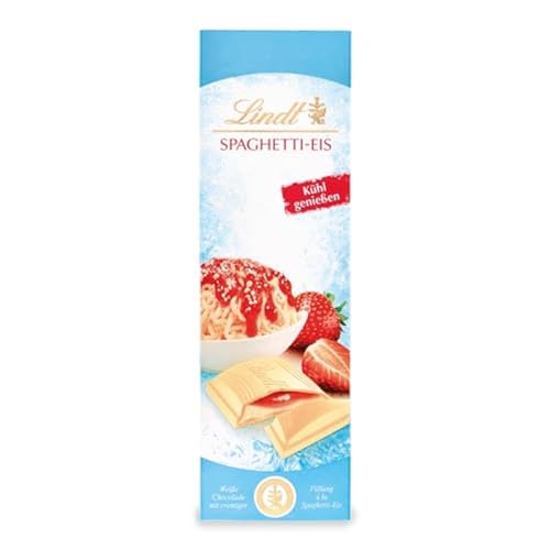 lindt schokolade spaghetti-eis 100 g weiße schokolade mit cremiger füllung