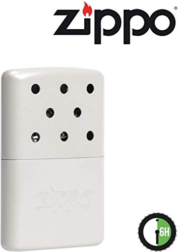 Zippo Handwärmer, nachfüllbar mit Feuerzeugbenzin, 6 Std. Wärme, Weiß
