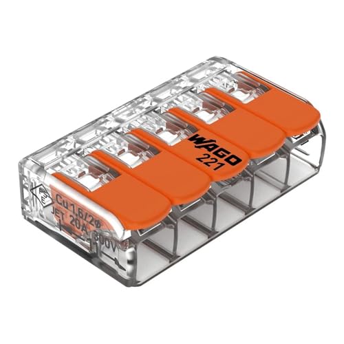 WAGO Verbindungsklemmen 221-415 | 5 Leiter bis 4 mm | 25 Stück COMPACT