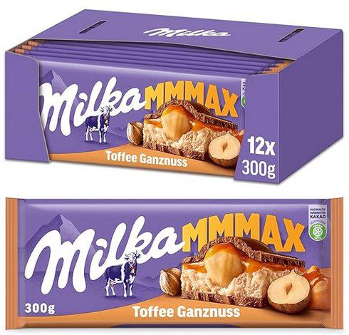 milka toffee ganznuss 12x 300g für 28,79 statt 39