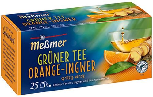 meßmer grüner tee orange ingwer 4 x 25er pack ab 7,16 euro statt 10 euro