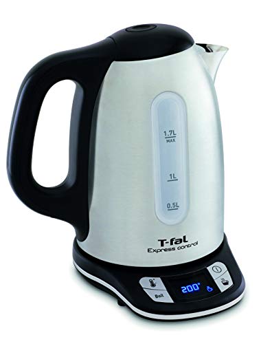 tefal wasserkocher edelstahl 1,7 l 2400 w 7 temperaturen digitalbildschirm 60 min warmhalten