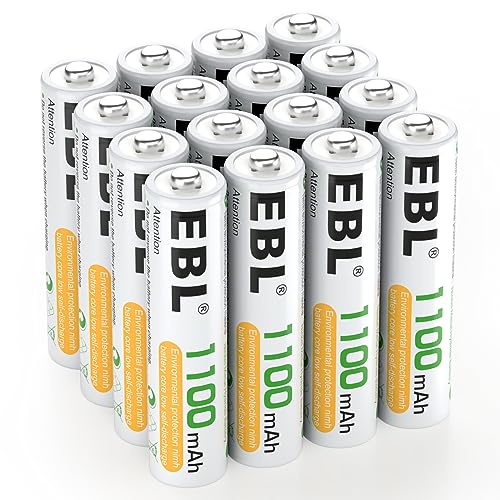 ebl aaa akku 1100mAh 16 stück ni-mh 1.2V wiederaufladbar micro aaa batterien