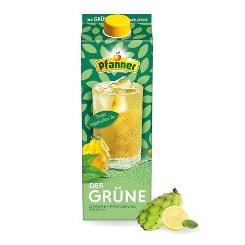pfanner grüner tee zitrone kaktusfeige mit zitronen und kaktusfeigensaft 2 l
