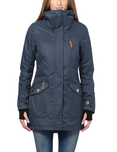 berydale damen parka warme winterjacke winddicht wasserdicht atmungsaktiv marine m