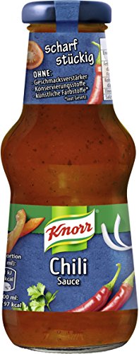 knorr chili sauce 6x 250 ml, scharfe grillsauce ohne zusatzstoffe