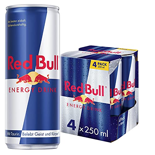 red bull energy drink 4 x 250 ml einweg alkoholfrei energiedrink