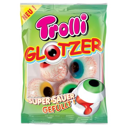 trolli glotzer gefüllt 75 g 1-pack 4 stück Süßigkeiten Snacking