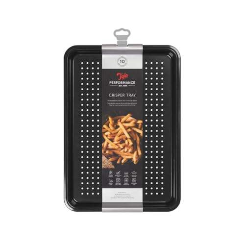 tala bratblech karbonstahl antihaftbeschichtung 39 x 27 x 2 cm schwarz für pommes pizza