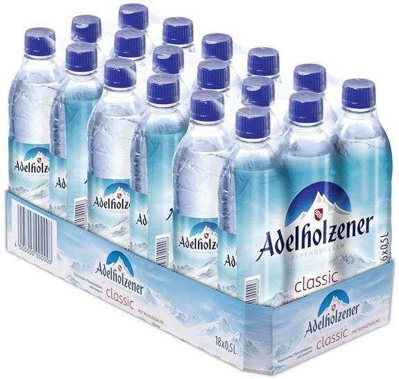 adelholzener classic mineralwasser 18 x 0,5l für 8,82 euro statt 14 euro