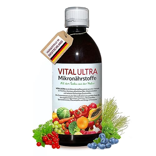 Produktbild: vitamin- und mineralstoffkonzentrat vital ultra 480 ml mit omega-3 und pflanzenstoffen