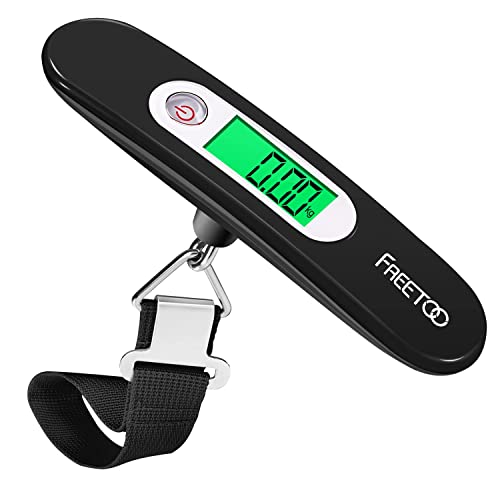 freetoo gepäckwaage digitale kofferwaage bis 50kg mit lcd-anzeige und tara-funktion