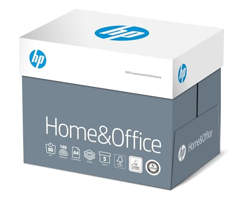 hp kopierpapier din a4 80g weiß 2500 blatt 5x500 blatt für büro und zuhause