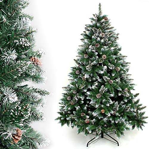 yorbay tannenbaum mit ständer 120cm-240cm für weihnachten dekoration