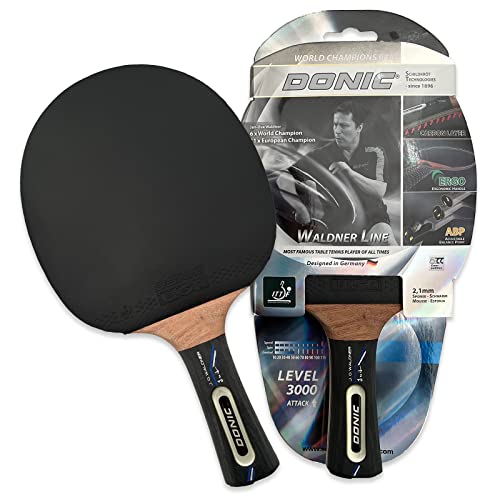 Tischtennisschläger Donic-Schildkröt Waldner 3000, ABP-Griff, Carbonholz, ITTF Belag