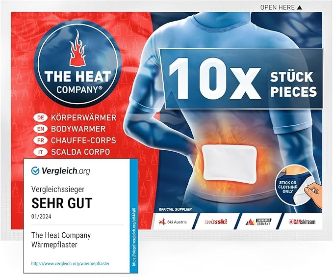 the heat company bodywärmer - rückwärmer für nacken und rücken - 12 stunden wärme