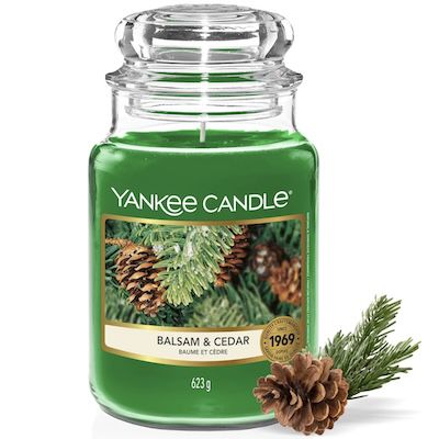 yankee candle balsam & cedar 623g duftkerze im glas für 19,99 statt 35