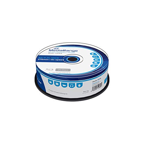 mediarange bd-r dual layer 50gb rohlinge 6x 25er cakebox mit sparabo 33,72