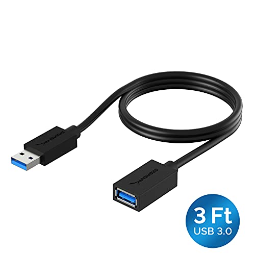 sabrent usb verlängerung 3.2x1 kabel 90cm usb a stecker auf buchse 5gbps für ps4 ps5