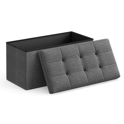 Sitzhocker mit Stauraum, SONGMICS, 38 x 76 x 38 cm, bis 300 kg belastbar