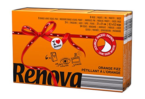 renova orange fizz taschentücher 6 packs