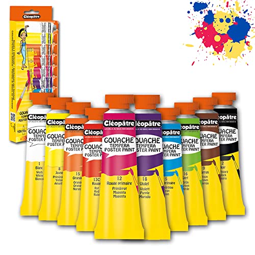 gouache farbmittel clmentine 10 x 10ml 5 röhren mehrfarbig clo patre