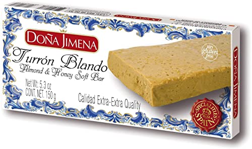 doa jimena turrn mit mandeln und honig 150g, glutenfrei, weihnachtsgebäck