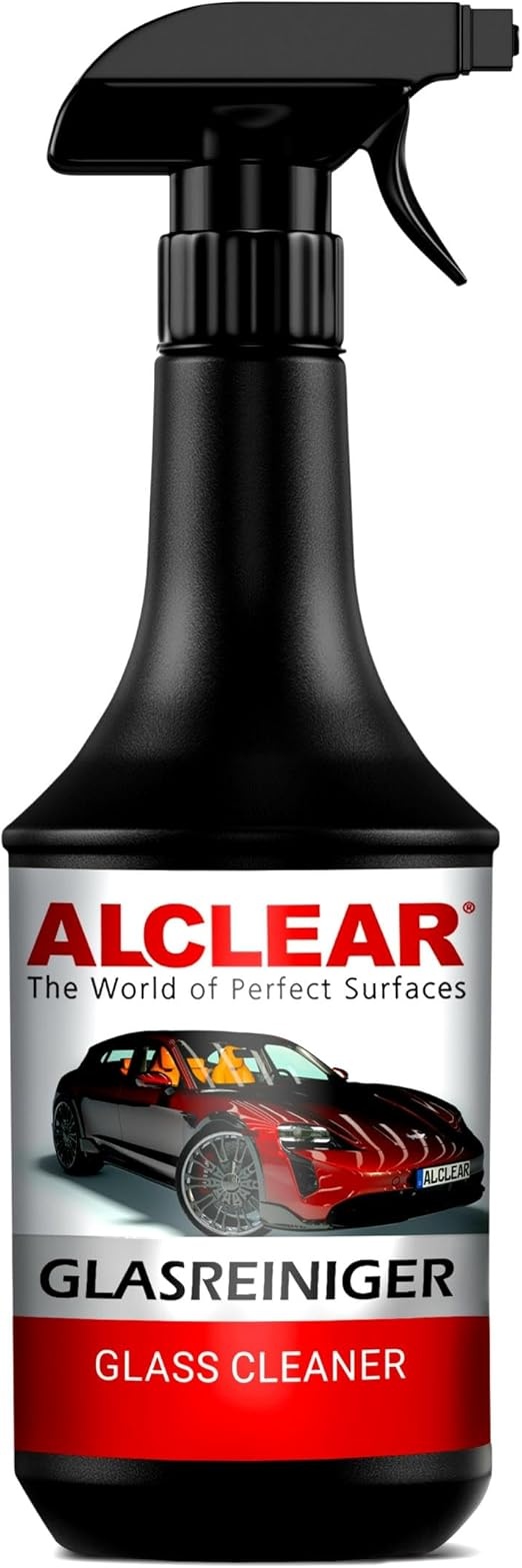 alclear glasreiniger auto 1000 ml, streifenfrei für windschutzscheibe, spiegel, chrom, kunststoff