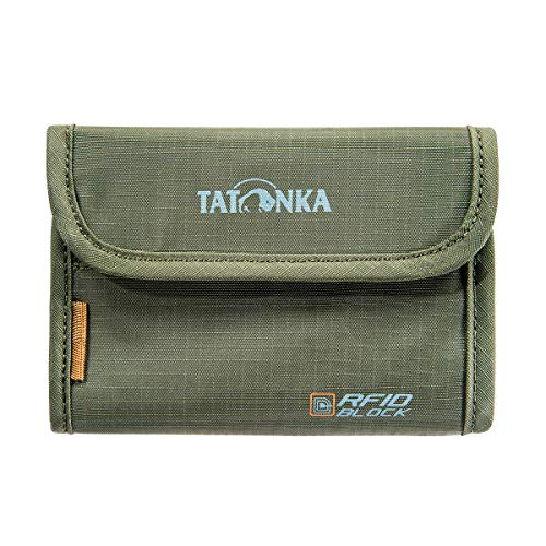 tatonka geldbörse rfid block money box oliv, sicher, funktional