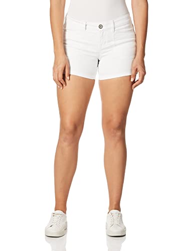 unionbay darcy stretch shorts 5 zoll beinlänge damen, weiß