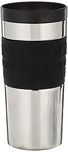 Bodum Reisebecher Edelstahl 0,35 l schwarz Travel Mug für 13,95