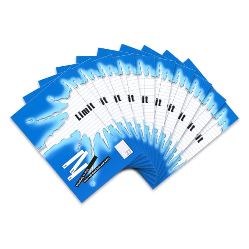 schulheft a4 liniert limit, 16 blatt, lineatur 27, blau, 10 stück