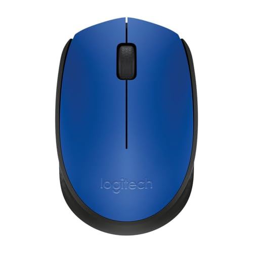 Logitech M171 kabellose Maus 2.4 GHz USB für PC, Mac, Laptop - Blau