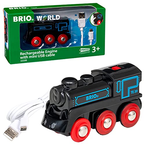 brio world akku lok 33599 mit mini usb wiederaufladbare lokomotive für kinder ab 3 jahren