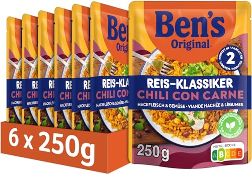 ben's original chili con carne mit hackfleisch und gemüse 6x250g