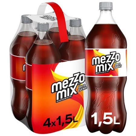 mezzo mix zero limonade 4er pack 1,5 liter ab 4,22 euro statt 6 euro