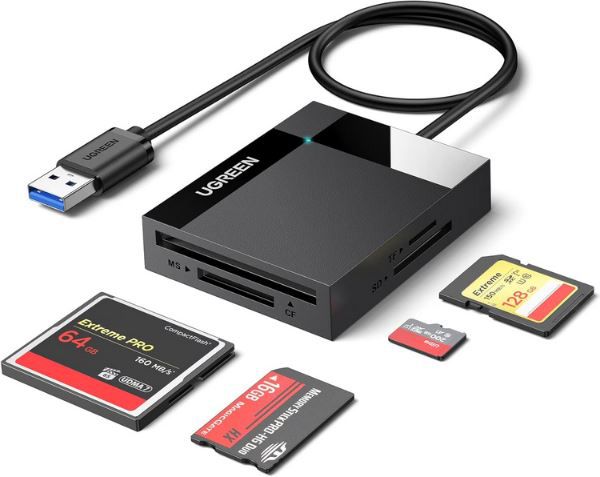 ugreen 4-in-1 usb 3.0 kartenleser für sd tf cf ms, 9,99 euro