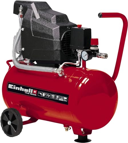 einhell kompressor tc-ac 190/24/8 1500 w 8 bar 24 l tank 165 l/min ölschmierung