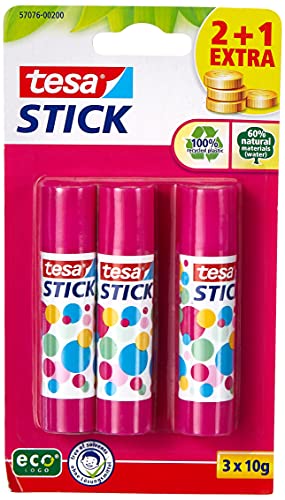 Produktbild: tesa stick, transparenter klebestift für papier und bastelarbeiten
